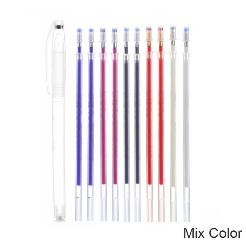 10Pcs/Set Heat Erasable Refill Pen High Temperature Disappearing Fabric Marker Pens Line Marking DIY Craft Sewing Accessories