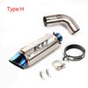 For Honda CB1000R 2009-2018 Motorcycle Exhaust System 51mm Muffler Pipe Middle Connect Link Tips Stainless Steel Slip On