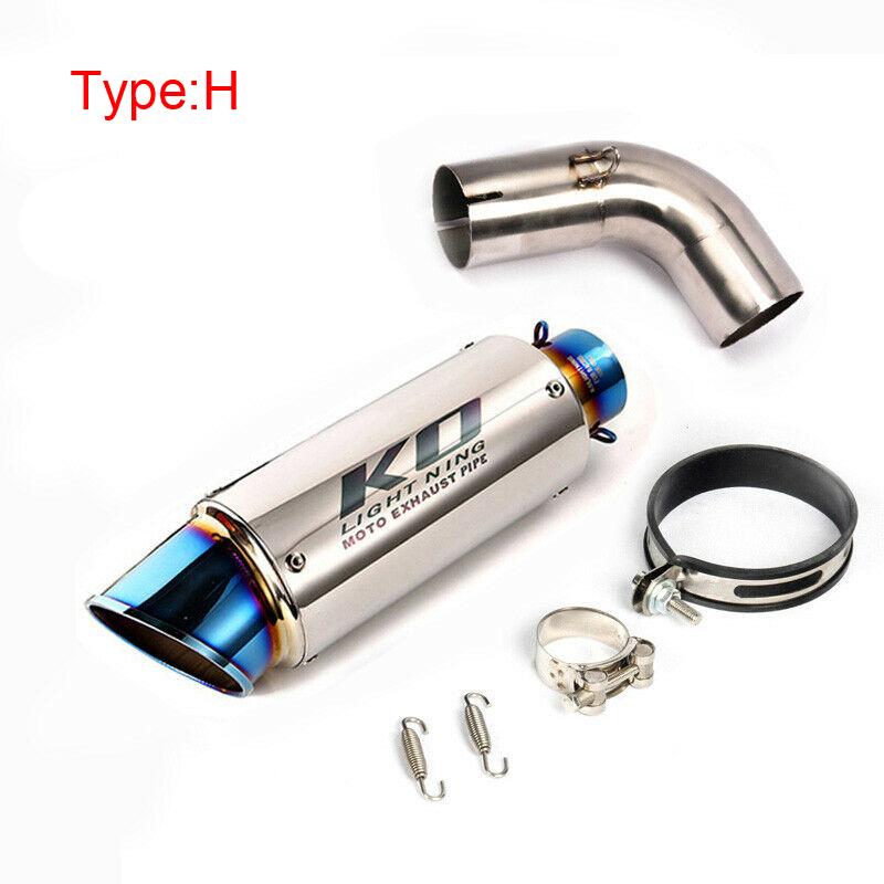 For Honda CB1000R 2009-2018 Motorcycle Exhaust System 51mm Muffler Pipe Middle Connect Link Tips Stainless Steel Slip On
