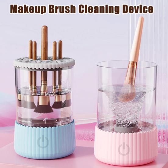 Электрический очиститель для кистей для макияжа USB Автоматическая машина для чистки косметических кистей Многофункциональная сушилка для косметических кистей Держатель Контейнер для мытья инструментов