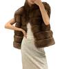 New autumn and winter high-end sense fashionable and environmentally friendly fox fur jacket for women's fashion and thin thickened vest fur for women