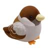 Realistic Soft Stuffed Bird Doll Cute Cartoon Simulation Sparrow Doll  Office Companion