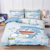 Cartoon Duvet Cover Home Blue Printed Pillowcase Set Adult Bedroom Children Comforter Bedding