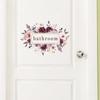 Креативные цветочные английские слоганы для ванной комнаты, домашний декор, самоклеящиеся наклейки