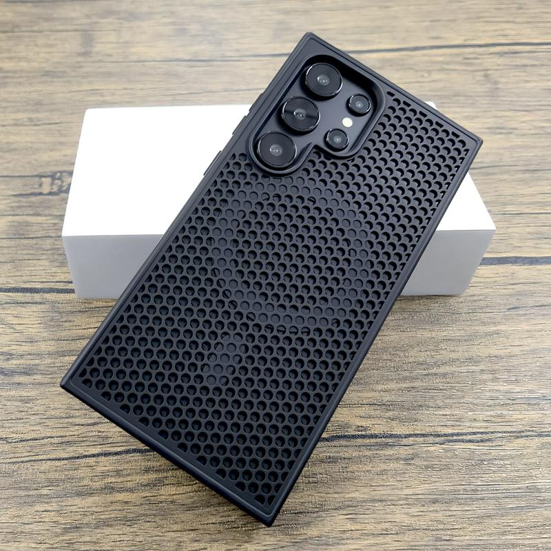 Luxury Dissipate Heat Plastic Phone Case For Samsung Galaxy S25 S24 S23 S22 Ultra Plus S 24 23 22 S24Ultra For Magsafe Charge Phone Cover