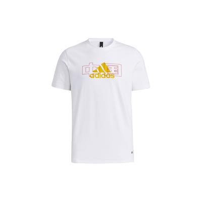 adidas Повседневная спортивная футболка с круглым вырезом и коротким рукавом, топы унисекс, белые GP1860