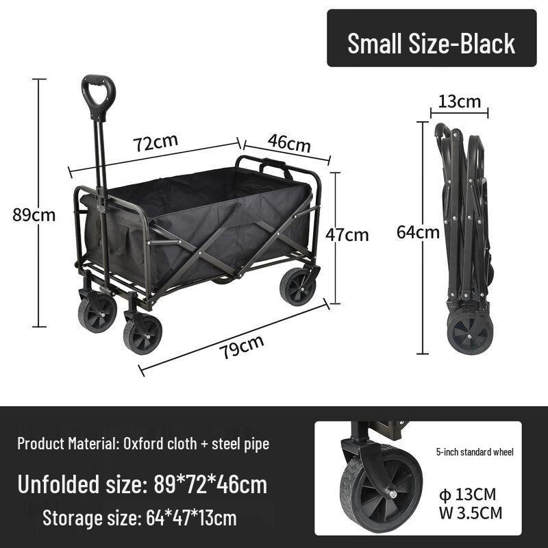 Jinuolan Portable Outdoor Folding Camping Cart