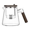 750ml Teapot For Loose Tea For Tea Water Separation Enchantipot Press Control Glass Teapot Teapot With Wooden Handle