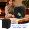 Чехол для клетки волнистого попугая Дышащий Ветрозащитный На молнии Теплый Чехол Защита клетки для попугая Вольер для неразлучников, волнистых попугайчиков, кролика, ара