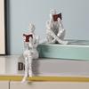 Reading Woman Figurine Ladies Reading Shelf Decor Innovative Lady Molding Bookshelf Ornaments