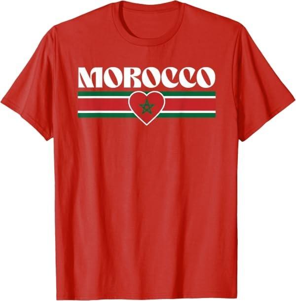 Morocco Maroc Moroccan Flag T-Shirt