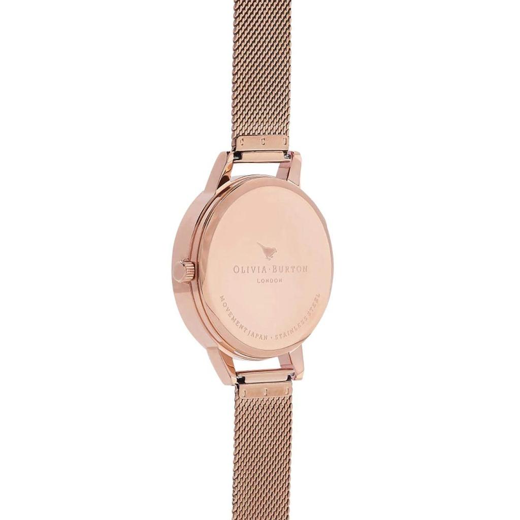 Authorized Distributor Olivia Burton Watch OB16PP39 Water Color Floral Rose Gold Mesh [OLIVIA BURTON] Women's