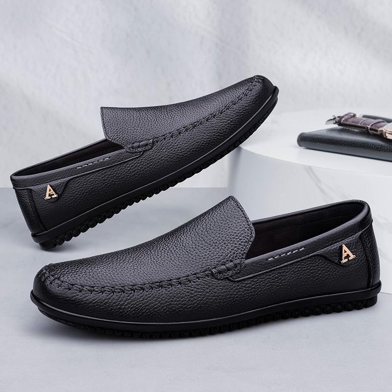 Fashion Leisure Walk Men Casual Shoes Fashion Man Driving Shoes Versatile Leather Men Loafers Summer Moccasins Classic Slip On Men Flats