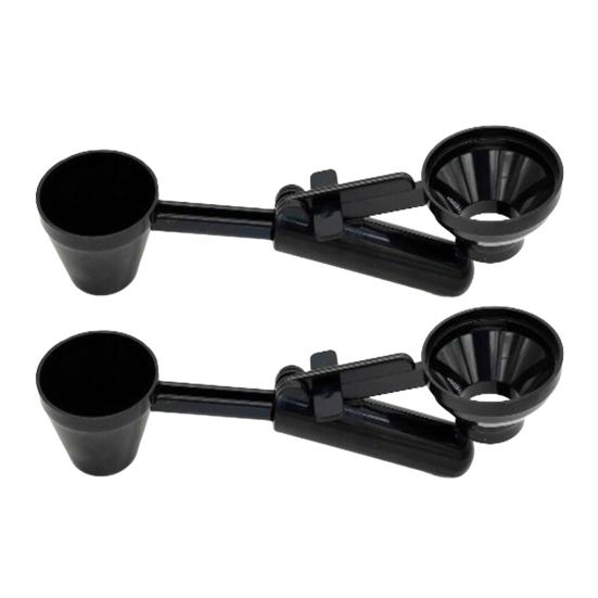 Воронка для кофе K Cup Pods Емкость 2 ст. л. Удобный выравниватель для ложки Многоразовая воронка без проливания Многоцелевая ложка для молотого кофе Протеиновый порошок Чай