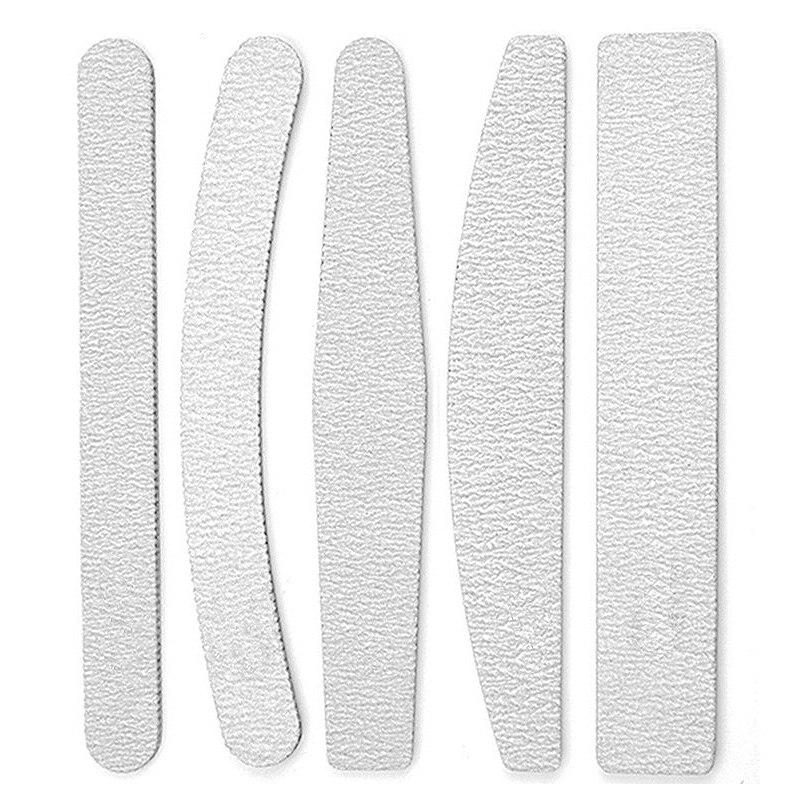 5Pcs/Set Sandpaper Nail File Gray Buffers Double Side Sanding Nail Polishing Pedicure Manicure Nails Accessories Tool