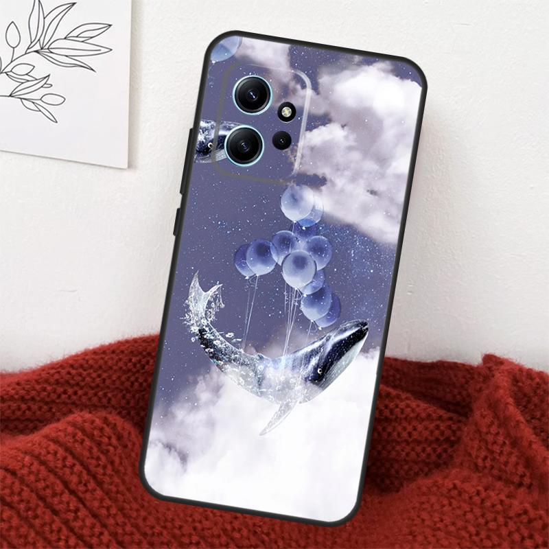 Волшебный чехол 'Летающий кит' для Xiaomi Redmi Note 14 10 11 12 13 15 Pro Plus Чехол для Redmi 15 15C 13C 12C 10C 14C