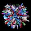 Unique Assorted Gemstones With Titanium Plating Rainbow Aura Quartz Crystal Points 100g