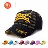 Весенняя рваная бейсболка мужская трехмерная вышивка BAT дополнение к солнцу шляпа женская уличное солнце шляпа