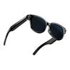black frame dual lenses (clear + sunglasses)