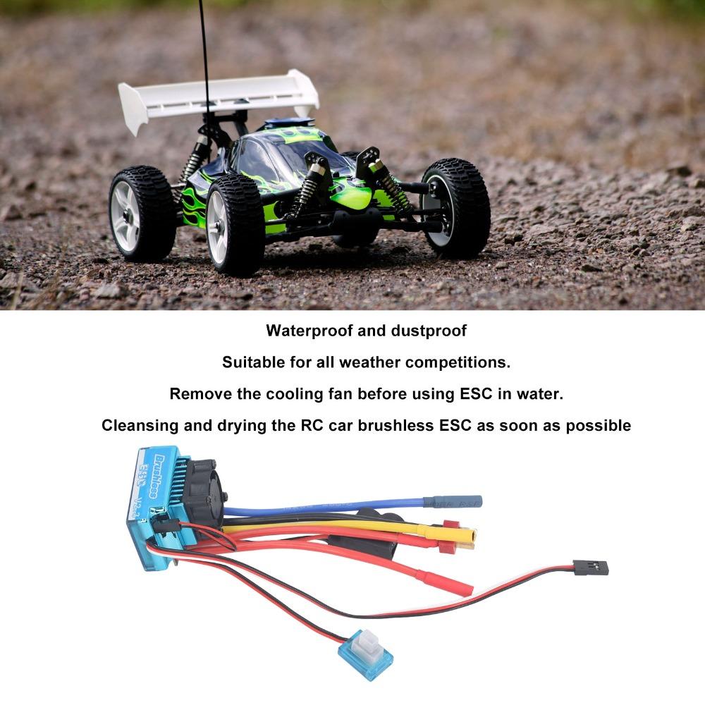 80A Brushless ESC Waterproof RC Brushless ESC Durable Electronic Speed Controller For RC Car