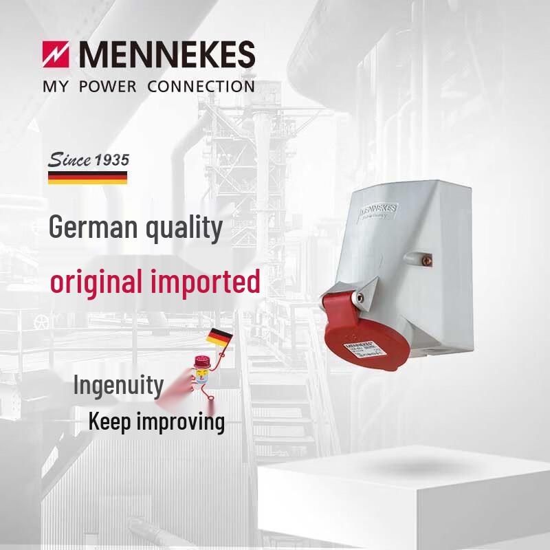 MENNEKES Industrial Socket Connector, 5-Pin 32A 400V