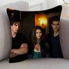 TV Drama The Vampire Diaries Cartoon Series Square Pillowcase Soft Waist Sofa Cushion Cover Bedroom Room Pillowcase