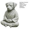 3D Printed Meditating Dog Statue, Cute Zen Puppy Sculpture, Retro Desk Decor for Home & Office, Unique Gift for Dog Lovers