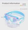 Детские водонепроницаемые и противотуманные плавательные очки с большой оправой - очки для плавания с высокой прозрачностью