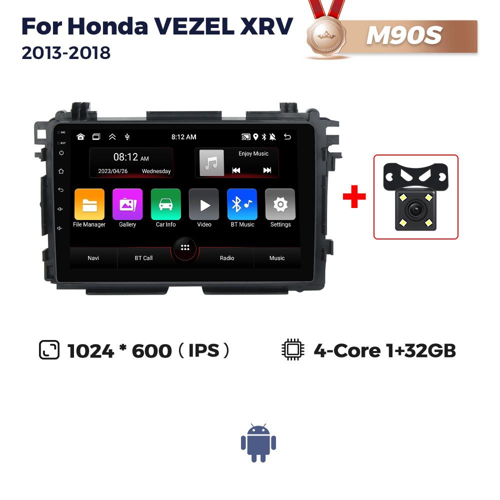 8+256G Android Auto Wireless CarPlay All In One автомобильное радио для Honda HR-V HRV XRV Vezel 2013-2019 стерео GPS мультимедийный плеер BT
