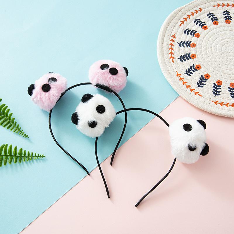 1 шт. забавная трехмерная повязка на голову в виде панды, плюшевая гигантская панда, мультяшная, милая, сладкая, интернет-знаменитость, головной убор для умывания, аксессуары для волос