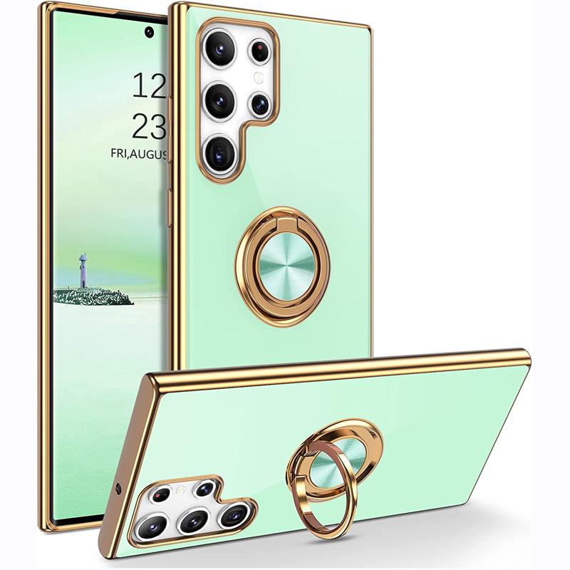 Магнитный чехол с покрытием для Samsung Galaxy S23 S22 S21 S20 Ultra Plus FE A53 A52S 5G Note 20 10 9 S10 S 22 21 23, крышка-держатель с кольцом