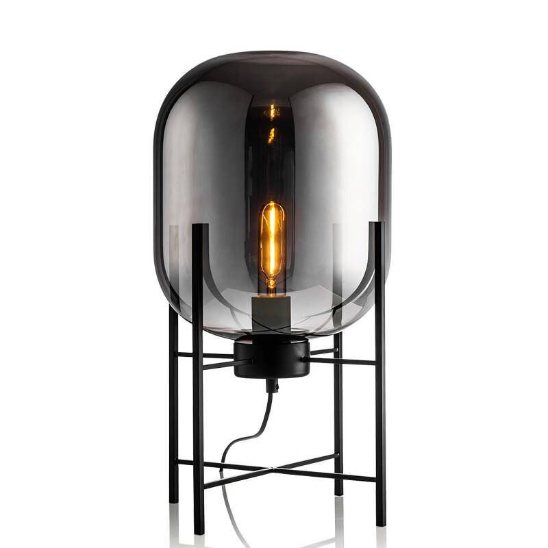 OEING Extra Large Smoked Grey Table Lamp
