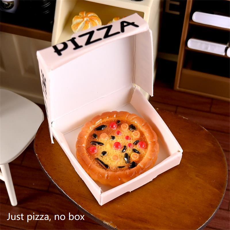 10 ШТ. Милый Кукольный Домик Миниатюрный Имитация Кухонной Еды Игрушка Модель Пиццы Домашний Декор Игрушка для Игры Детей Микро Ландшафтные Украшения Подарки