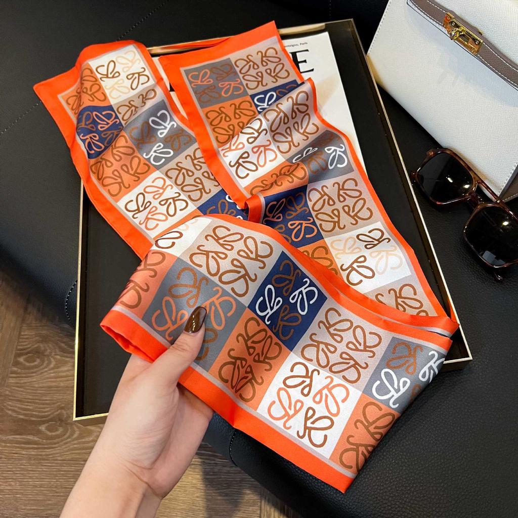Spring and Autumn New Silk Scarf Korean Edition Fashion Matching Shirt Suit Professional Scarf Narrow Long Neck Neck Scarf