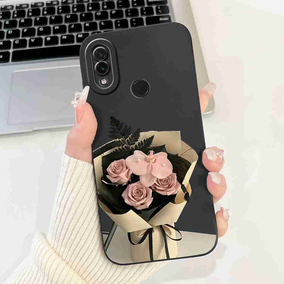 For Xiaomi Redmi Note 7 6.3" Casing Cute Cartoon Shockproof Back Cover For Redmi Note 7 note7 Flower Soft Silicone Phone Cases