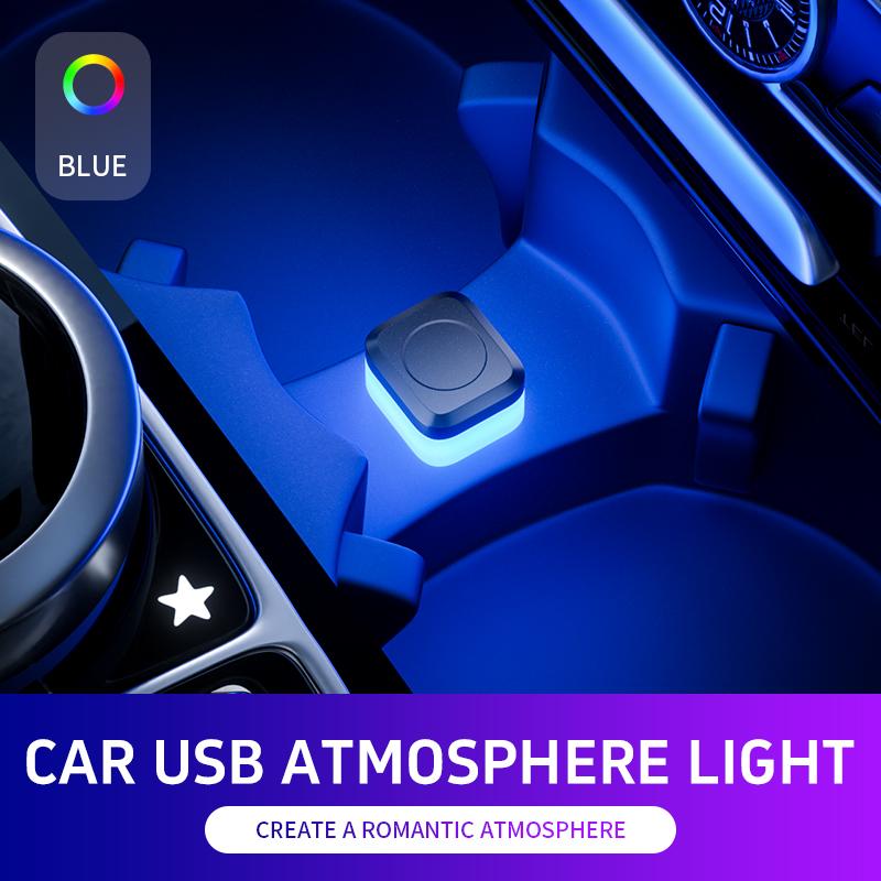 Mini USB Car Interior Ambient Atmosphere Light LED Signal Lights Auto Reading Lamp Decorations Night Lights Interior Accessories