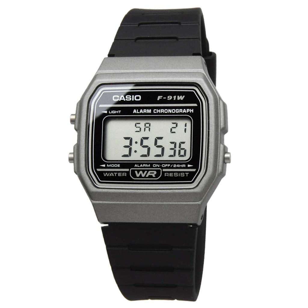Casio Unisex Quartz Watch F-91WM-1B Metallic Grey Cheap Casio [Parallel Import]