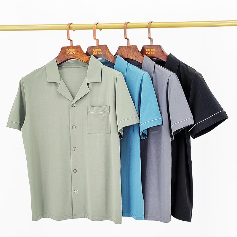 Женский пижамный комплект Lenzing Modal Cool Cotton - Кардиган с коротким рукавом и шорты