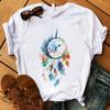 Women&Amp;#39;S T-Shirt Dream Catcher Graphic Print Top Female Tee Shirts Crew Neck Summer Casual Wear Kawaii Harajuku Oversized Tshirt