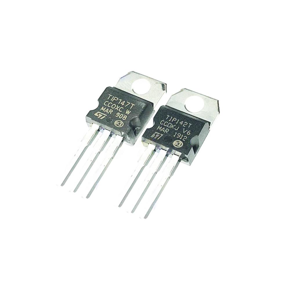 10 Pairs TIP142T/TIP147T TIP142/TIP147 Transistors TO-220 TIP142T + TIP147T TIP142 NPN + TIP147 PNP TRANSISTOR DARLINGTON ST 20 PCS