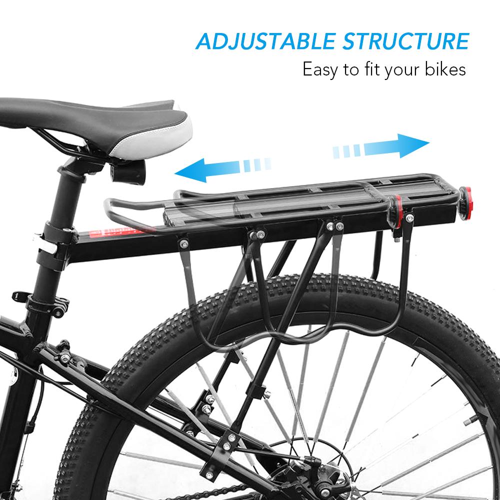 Быстросъемная регулируемая багажник для велосипеда, задняя стойка для велосипеда, горная дорога, грузовой велосипед для велосипеда