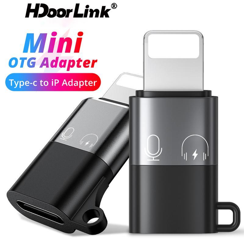 HdooLink USB Type C к Lightning OTG адаптер для iPhone 15 14 13 12 11 беспроводной микрофон OTG адаптер 2A быстрая зарядка кабель для передачи данных конвертер