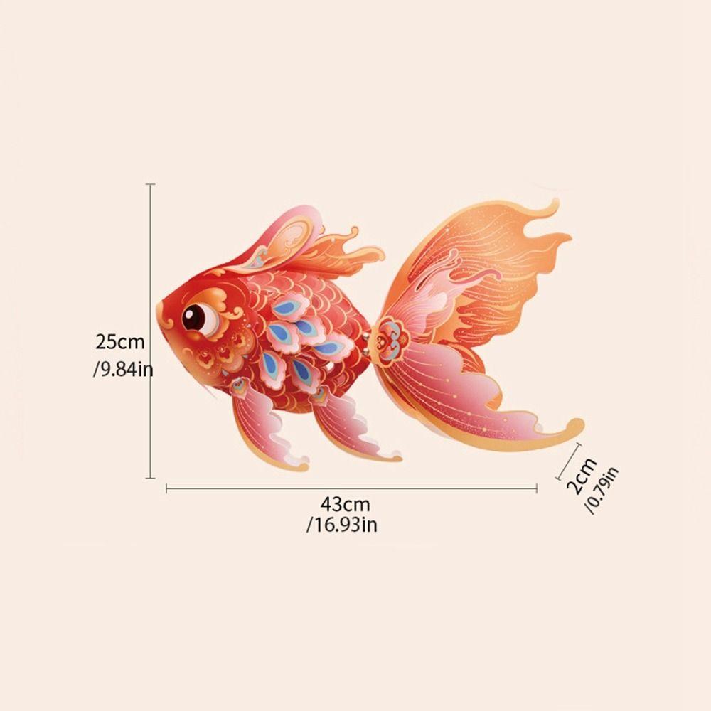 Chinese 3D Middle Autumn Festival Lantern Paper Fish Mid Autumn Lotus Lantern Hand Made Rabbit DIY Lantern Material Kit Women