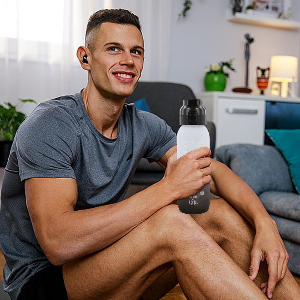 1000 мл ароматическая бутылка для воды с запахом, портативная бутылка Air WaterUp, ароматическая соломенная чашка для воды с 1/7 ароматизатором для занятий спортом на открытом воздухе