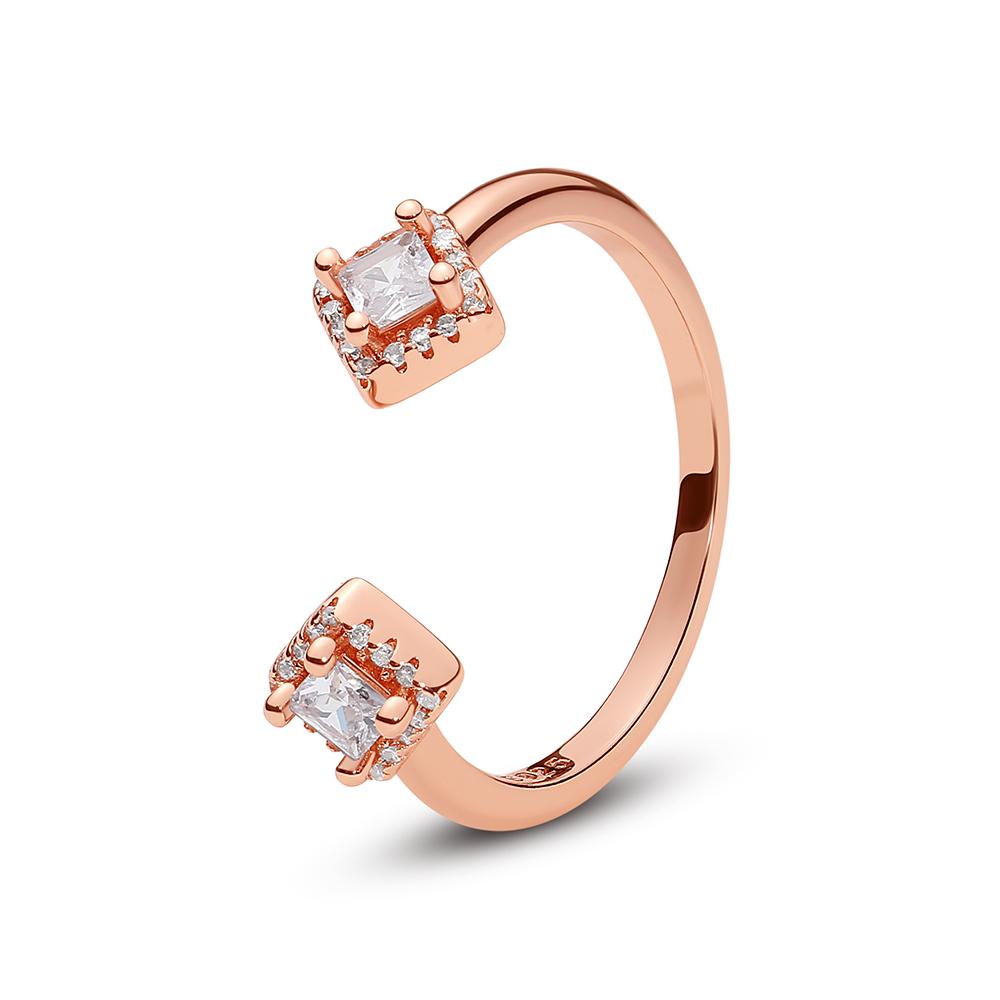 925 Sterling Silver Rings for Women Original Infinity Love Heart Engagement Wedding Ring Rose Gold Crystals Luxury Jewelry Gift