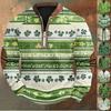 Men's St. Patrick's Day Vintage Casual Zip Sweatshirt Outdoor Casual Top