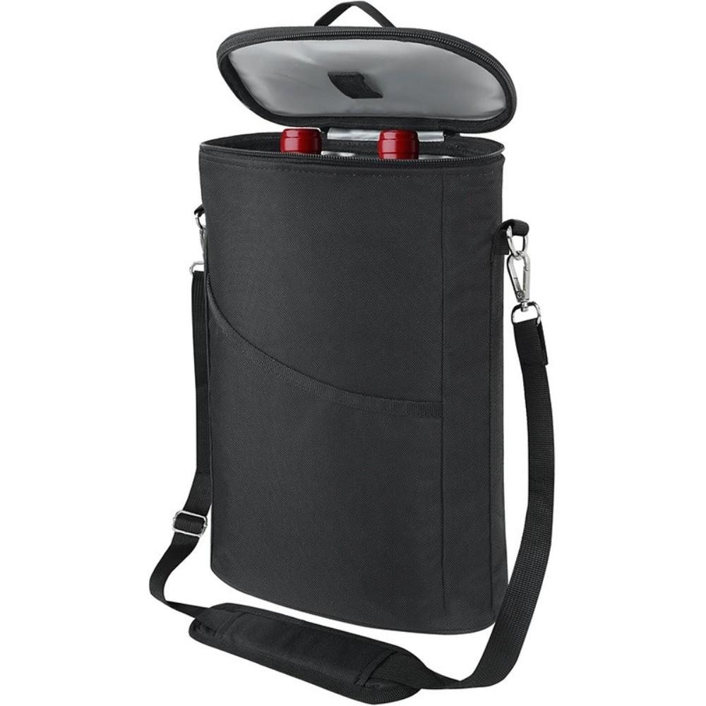 Leakproof Wine Carrier Insulated Wine Gift Tote Double Zipper Wine Cooler Bag  Wine Tasting