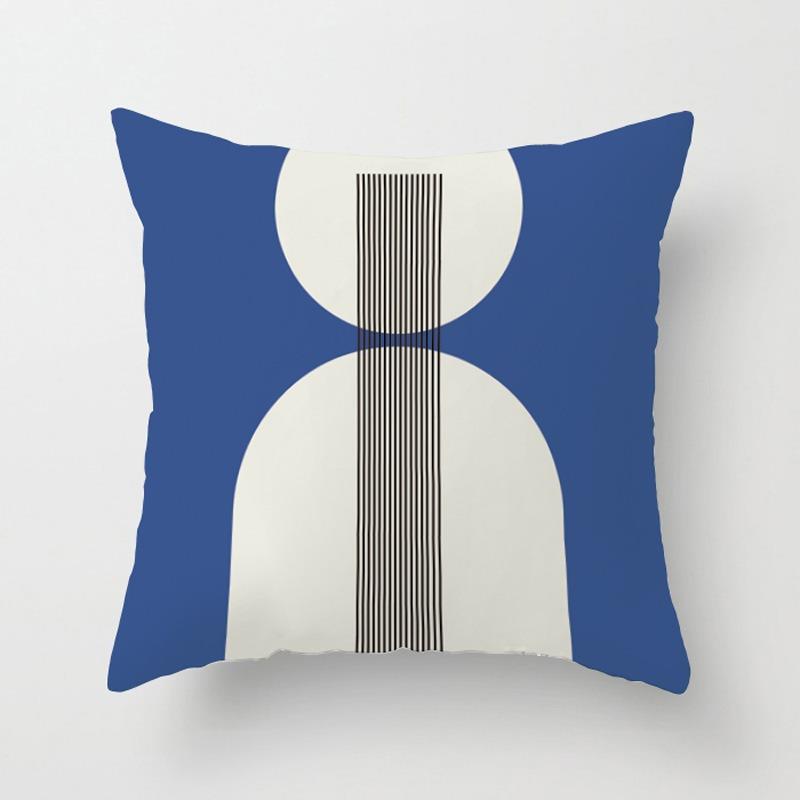 Свежая геометрическая наволочка для украшения общежития, офиса, гостиной, дивана, домашней наволочки