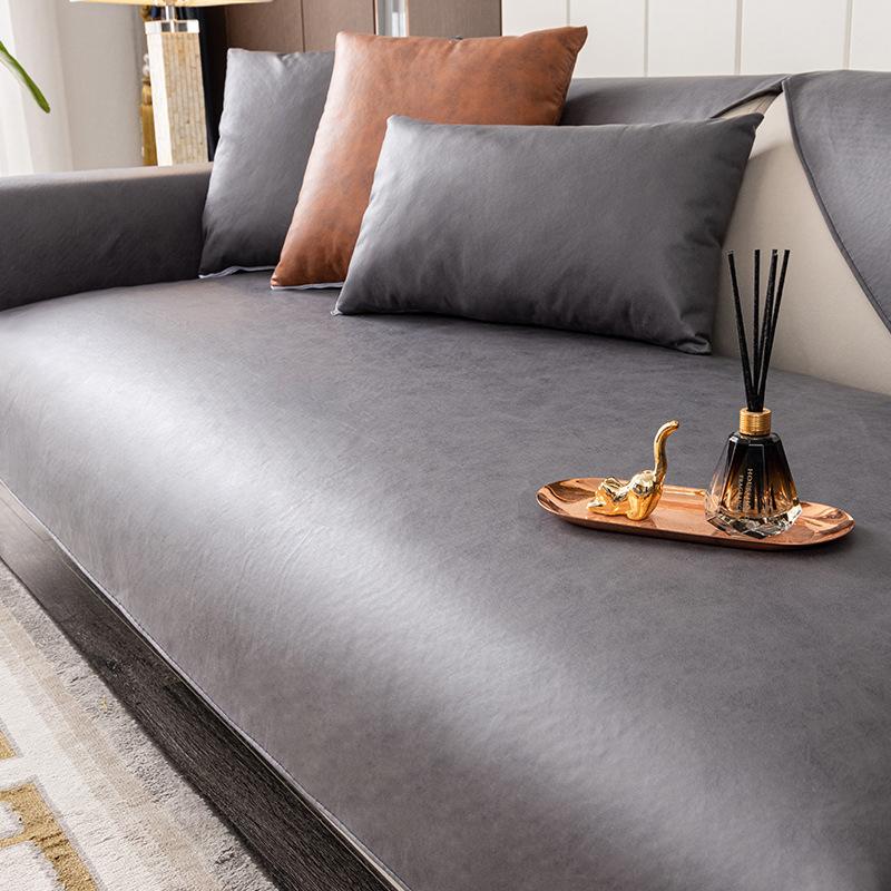 Летняя подушка для дивана в стиле легкой роскоши, универсальная современная ткань, водонепроницаемая и нескользящая пеленка, подходит для всех сезонов