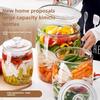 Sichuan Food-Grade Thick Glass Pickle Jar - Large-Mouth, Sealed Container for Household Use